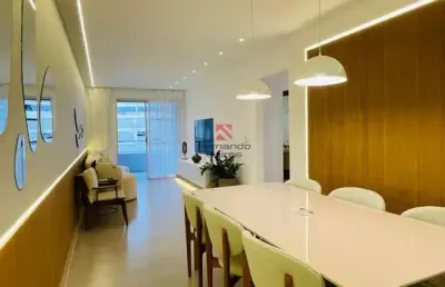 Apartamento mobiliado e decorado 2 quartos, 1 suíte + home office canto do forte