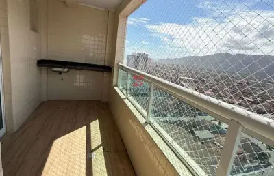 Apartamento novo com sacada gourmet e lazer completo a 30m da praia