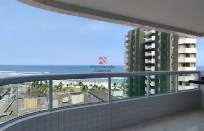 Apartamento 02 dormitórios, 01 suíte com vista mar incrível no bairro caiçara