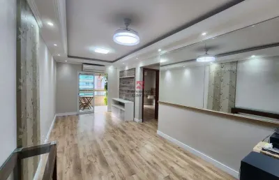 Apartamento com planejados 2 dormitórios 1 suíte sacada gourmet a 100m da praia