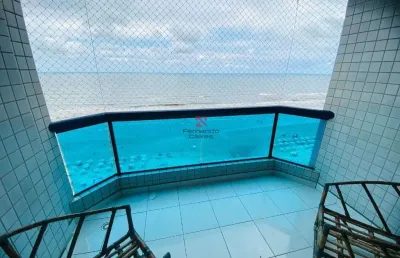 Apartamento frente mar 2 dorm 1 suíte e lazer completo – caiçara, praia grande