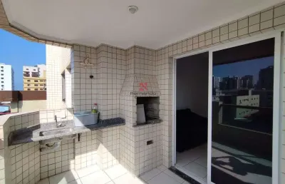 Apartamento 01 dormitório 200m da praia - sacada gourmet e planejados - tupi