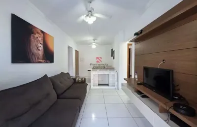Apartamento mobiliado 2 dorm 1 suite sacada a 100m da praia - bairro tupi