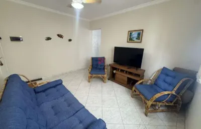 Apartamento mobiliado 1 dormitório no bairro tupi - alguns metros da praia