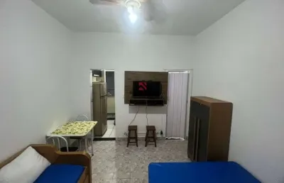 Kitnet mobiliada ao lado do centro comercial – canto do forte, praia grande