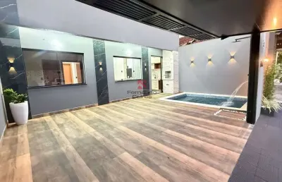 Casa moderna com piscina e 3 dormitórios no caiçara – praia grande