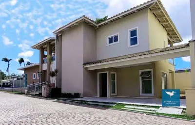 Olha essa oportunidade! casa com 04 suítes, dependência, 164m2, amplo lote em condomínio no eusébio. próximo a ce040 e shoppings. última unidade com preço promocional!!