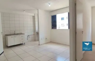 Alugo apartamento ao lado do shopping eusébio, condomínio novo com lazer completo, 42m2, 02 quartos, 01 suíte reversível, segundo andar, 01 vaga