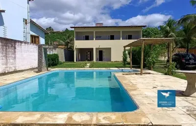 Casa duplex na praia pertinho do beach park porto das dunas, amplo terreno 1820m2, piscina ampla, deck com churrasqueira, chuveirão, 04 suítes, 500m2 de construção na praia do japão a 200 metros do ma