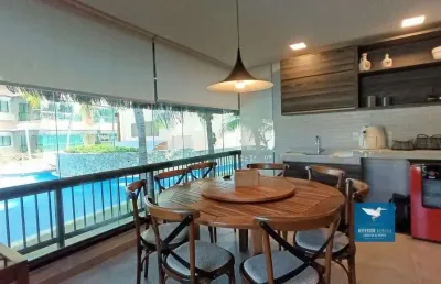 Apartamento no porto das dunas, térreo, totalmente projetado e mobiliado com muito bom gosto e a uma quadra da praia, 03 quartos, 90m2, vista ilha, 02 vagas paralelas. porteira fechada!