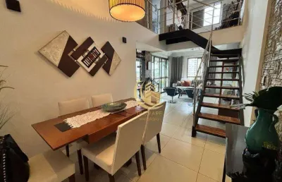 Apartamento duplex com 2 dormitórios à venda, 108 m² por r$ 650.000,00 - centro - taubaté/sp