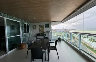 Lindo apto a beira mar no riviera del mare, torre genova em maceió