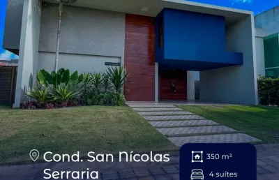 Casa em condomínio fechado com 4 quartos à venda na Estrada dos Caetés, S/ N/, Serraria, Maceió