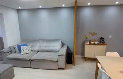Apartamento mobiliado e com varanda gourmet a venda/permuta em são bernardo do campo-jardim das quatro marias(demarchi)