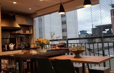Apartamento mobiliado, terraço com churrasqueira a venda/permuta no ipiranga
