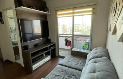 Apartamento semi mobiliado e com sacada para locação no jardim anália franco em são paulo
