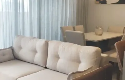 Apartamento mobiliado com varanda para locação no jardim das acácias