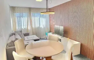 Apartamento quarto e sala totalmente mobiliado na ponta verde