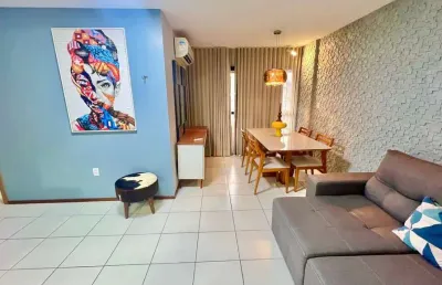 Apartamento com 2 quartos sendo 1 suite porteira fechada próximo da praia