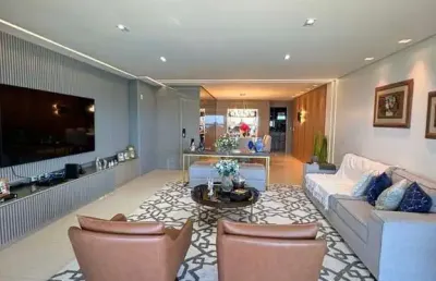 Apartamento pé na areia com 4 quartos beira mar de guaxuma todo pronto