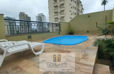 Cobertura duplex com piscina e churrasqueira em lado praia na enseada-guarujá/sp.