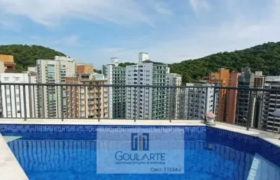 Cobertura com 3 suítes na praia da pitangueiras-guarujá/sp