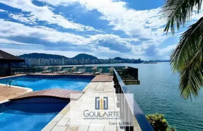 Apartamento alto padrão, sacada vista total mar, 3 suítes, lazer completo no condomínio, astúrias-guarujá/sp.