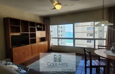 Apartamento com vista parcial do mar,2 dormitórios sendo 1 suíte + dormitório reversível na praia da astúrias-guarujá/sp.