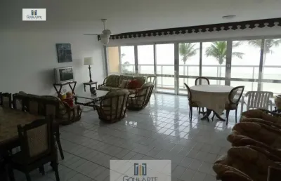 Apartamento com sacada vista para o mar na praia da pitangueiras- guarujá/sp.