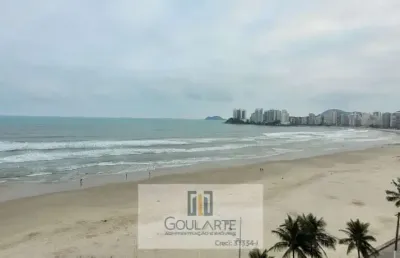 Apartamento alto padrão frente mar, 3 dormitorios sendo 3 suítes,*vista total mar* - pitangueiras - guarujá/sp.