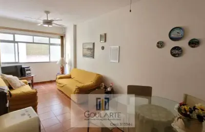 Apartamento com 1 dormitório amplo, á menos de 250 metros do mar - pitangueiras-guarujá/sp.