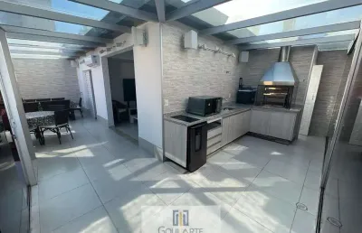 Cobertura duplex , 3 suítes, lado praia da enseada - guarujá/sp.