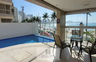 Apartamento duplex com 4 dormitórios sendo 1 suíte, lazer no condomínio, astúrias-guarujá/sp.