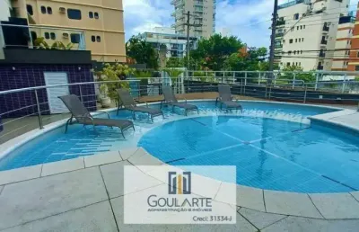 Apartamento alto padrão com sacada gourmet e vista parcial do mar, lazer completo em lado praia da enseada-guarujá/sp.