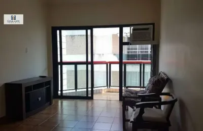 Apartamento com 2 dormitórios sendo 1 suíte, lado praia da enseada - guarujá/sp.