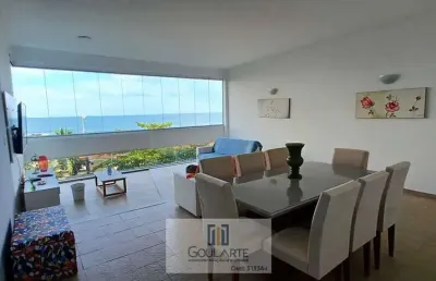 Apartamento frente mar,  3 dormitórios na praia de pitangueiras-guarujá/sp.