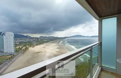 Apartamento alto padrão com vista mar, 3 dormitórios sendo 1 suíte, pitangueiras-guarujá/sp.