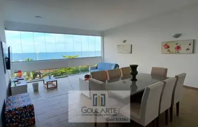 Apartamento frente mar,  3 dormitórios na praia de pitangueiras-guarujá/sp.