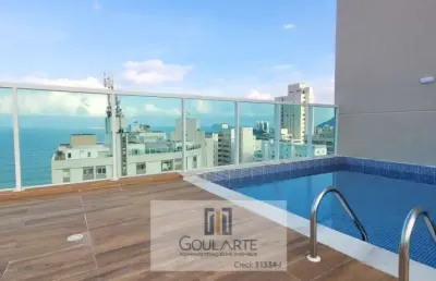 Apartamento alto padrão com acesso a sacada, 2 dormitórios sendo 1 suíte, lazer no condomínio - pitangueiras - guarujá/sp