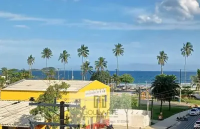 Apartamento alto padrão com sacada vista mar, 3 dormitórios sendo 1 suíte, lado praia - enseada-guarujá/sp.