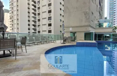 Apartamento alto padrão com sacada gourmet, 3 dormitórios climatizados sendo 2 suítes, lazer completo no condomínio - pitangueiras - guarujá/sp
