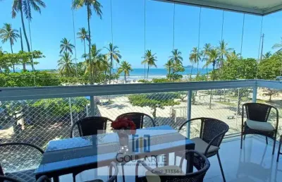 Apartamento alto padrão com 4 suíte, sacada com vista para o mar na praia das pitangueiras-guarujá/sp