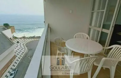 Apartamento alto padrão com 3 dormitórios sendo 1 suíte + dormitório de serviço, lazer no condomínio e sacada vista mar na praia da astúrias-guarujá/sp.