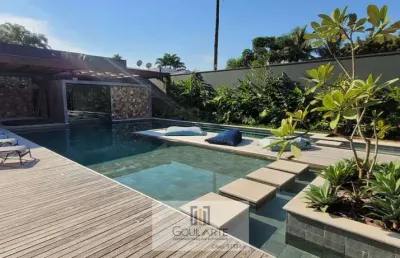 Casa alto padrão no condomínio acapulco com área de lazer, na praia do pernambuco - guarujá/sp