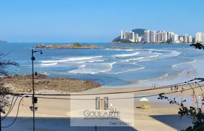 Apartamento alto padrão frente mar, 4 dormitórios, vista total do mar - pitangueiras-guarujá/sp.