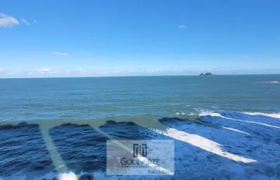 Apartamento alto padrão com sacada vista total para o mar, 3 suítes climatizadas, lazer completo no condomínio, pitangueiras - guarujá/sp.