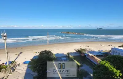 Apartamento alto padrão frente mar, 4 dormitórios, vista total do mar na praia da pitangueiras-guarujá/sp.