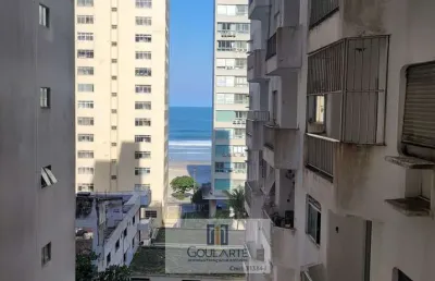 Apartamento alto padrão com 2 dormitórios climatizados + dormitório de serviço, vista parcial mar - pitangueiras-guarujá/sp.