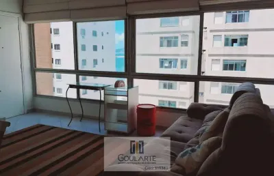 Apartamento alto padrão com vista parcial do mar,3 dormitórios sendo 1 suíte, na praia da astúrias-guarujá/sp.