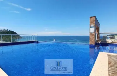 Apartamento alto padrão com sacada gourmet, 3 suítes, lazer completo no condomínio,  - tombo - guarujá/sp.